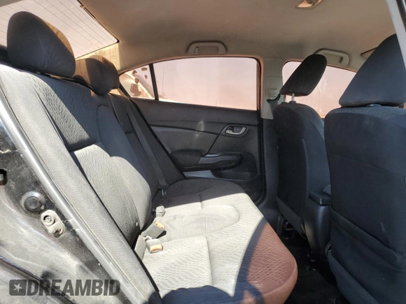2015 Honda Civic Sedan LX with VIN 2HGFB2F59FH500103, listed as a Copart auction lot 53107135 with Not Provided miles and Salvage Title. Bid and sale history available at carsss.com. Image 10.