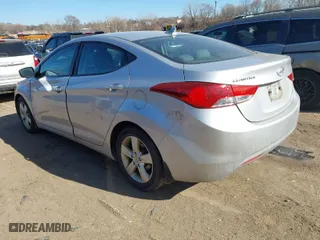 2012 Hyundai Elantra GLS PZEV with VIN KMHDH4AE7CU334434, listed as a IAAI auction lot 41872516 with 134,121 mi miles. Bid and sale history available at carsss.com. Image 3.
