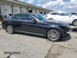 2018 Genesis G80 3.8L with VIN KMHGN4JE8JU240226, listed as a Copart auction lot 61065465 with 39,863 mi miles and Salvage title. Bid and sale history available at DreamBid. Image 4.