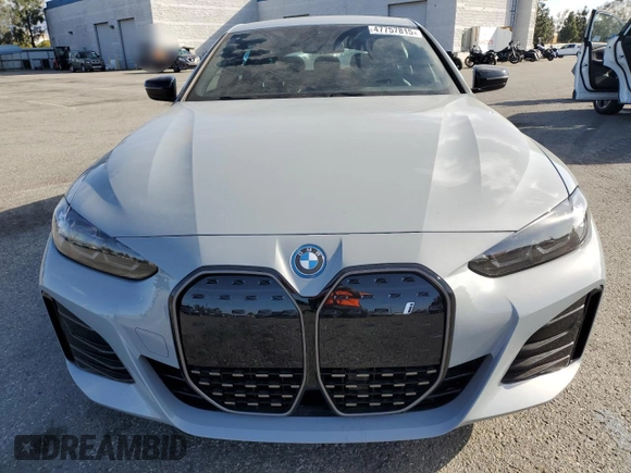 2024 BMW i4 eDrive35 with VIN WBY43AW07RFS57364, listed as a Copart auction lot 47757815 with 5,226 mi miles and Salvage Title. Bid and sale history available at carsss.com. Image 5.