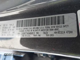 2019 Ram 1500 Laramie with VIN 1C6SRFDTXKN860913, listed as a IAAI auction lot 41356687 with 199,485 mi miles. Bid and sale history available at carsss.com. Image 9.