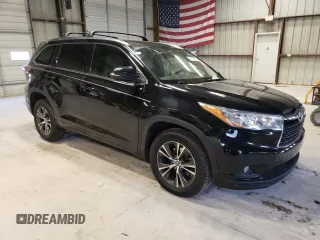2016 Toyota Highlander XLE with VIN 5TDKKRFH7GS504721, listed as a Copart auction lot 48159524 with 163,737 mi miles and Salvage title. Bid and sale history available at DreamBid. Image 4.