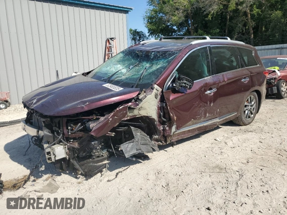 2014 Infiniti QX60 with VIN 5N1AL0MN7EC517864, listed as a Copart auction lot 52985535 with Not provided miles and Salvage title. Bid and sale history available at DreamBid. Image 1.