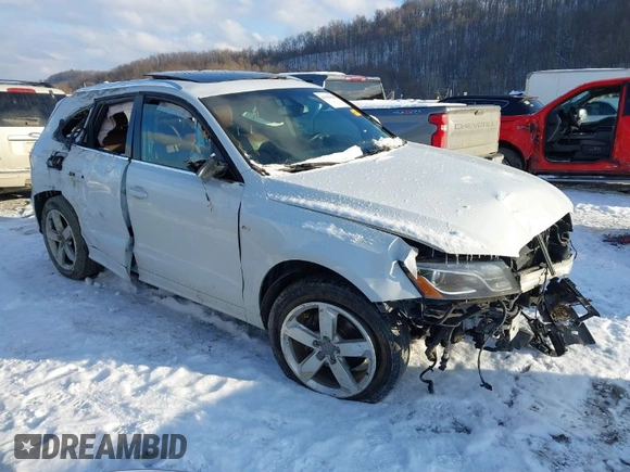 2012 Audi Q5 3.2L Premium Plus with VIN WA1DKAFP9CA071857, listed as a IAAI auction lot 41391040 with 1 mi miles. Bid and sale history available at carsss.com. Image 1.