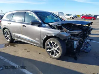 2022 Acura MDX w/Technology Package with VIN 5J8YD9H47NL012446, listed as a IAAI auction lot 41539529 with 23,696 mi miles. Bid and sale history available at carsss.com. Image 1.