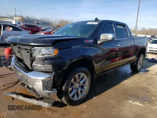 2019 Chevrolet Silverado 1500 LTZ with VIN 3GCUYGED6KG219638, listed as a Copart auction lot 85790774 with 65,991 mi miles and Salvage Title. Bid and sale history available at DreamBid. Image 1.