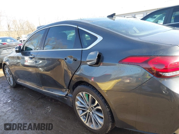 2017 Genesis G80 3.8L with VIN KMHGN4JE0HU203388, listed as a IAAI auction lot 41677912 with 139,590 mi miles. Bid and sale history available at carsss.com. Image 6.