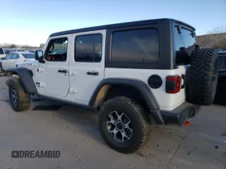 2022 Jeep Wrangler Unlimited Rubicon with VIN 1C4HJXFG5NW116733, listed as a Copart auction lot 79630704 with 50,949 mi miles and Non repairable. Bid and sale history available at DreamBid. Image 2.
