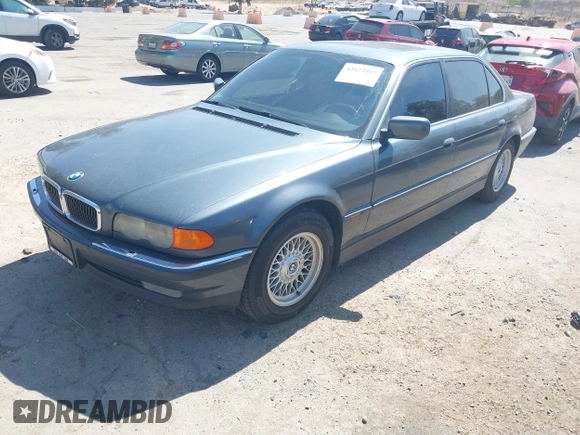 2000 BMW 7 Series 740iL with VIN WBAGH8348YDP14383, listed as a IAAI auction lot 42623041 with 176,801 mi miles and . Bid and sale history available at DreamBid. Image 2.