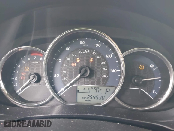 2016 Toyota Corolla L with VIN 2T1BURHEXGC697470, listed as a IAAI auction lot 42191570 with 254,530 mi miles and . Bid and sale history available at DreamBid. Image 7.