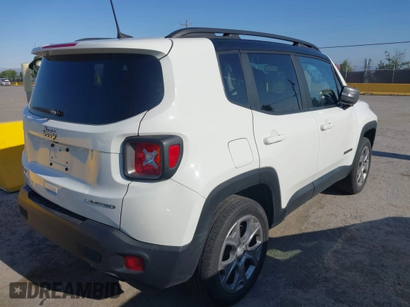 2020 Jeep Renegade Limited with VIN ZACNJBD14LPL93837, listed as a IAAI auction lot 42432713 with 60,650 mi miles and . Bid and sale history available at DreamBid. Image 4.