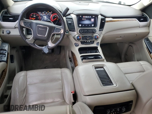2015 GMC Yukon Denali with VIN 1GKS1CKJ1FR526594, listed as a Copart auction lot 46524205 with 99,095 mi miles and Salvage Title. Bid and sale history available at carsss.com. Image 8.