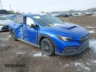2022 Subaru WRX Premium with VIN JF1VBAF66N9031828, listed as a IAAI auction lot 41420941 with 1 mi miles. Bid and sale history available at carsss.com. Image 1.