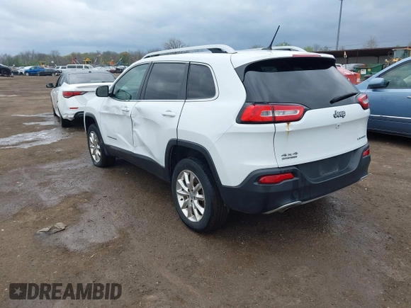 2014 Jeep Cherokee Limited with VIN 1C4PJMDB2EW281396, listed as a IAAI auction lot 42075036 with 113,578 mi miles and . Bid and sale history available at DreamBid. Image 3.
