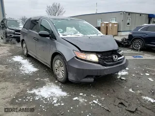 2014 Honda Odyssey LX with VIN 5FNRL5H26EB119925, listed as a Copart auction lot 45383145 with 178,620 mi miles and Salvage Title. Bid and sale history available at carsss.com. Image 14.