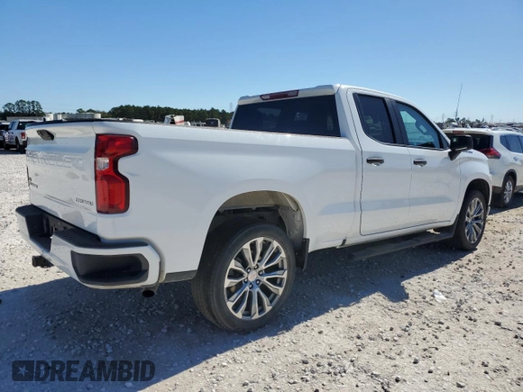 2020 Chevrolet Silverado 1500 Custom with VIN 1GCRWBEK8LZ243650, listed as a Copart auction lot 80707824 with 80,320 mi miles and Salvage Title. Bid and sale history available at carsss.com. Image 3.