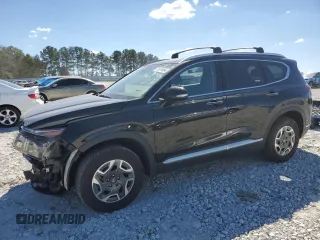 2021 Hyundai Santa Fe Hybrid Blue with VIN KM8S2DA17MU007345, listed as a Copart auction lot 76374064 with 58,190 mi miles and Salvage Title. Bid and sale history available at carsss.com. Image 1.