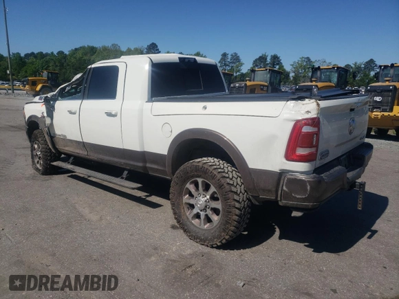 2021 Ram 2500 Longhorn with VIN 3C6UR5PL3MG597335, listed as a Copart auction lot 54699025 with 169,378 mi miles and Salvage title. Bid and sale history available at DreamBid. Image 2.