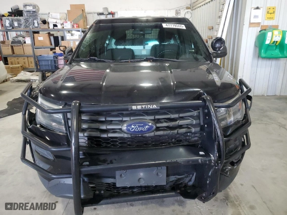 2017 Ford Police Interceptor Utility with VIN 1FM5K8AR4HGB08020, listed as a Copart auction lot 47778555 with 114,960 mi miles and Salvage Title. Bid and sale history available at carsss.com. Image 5.