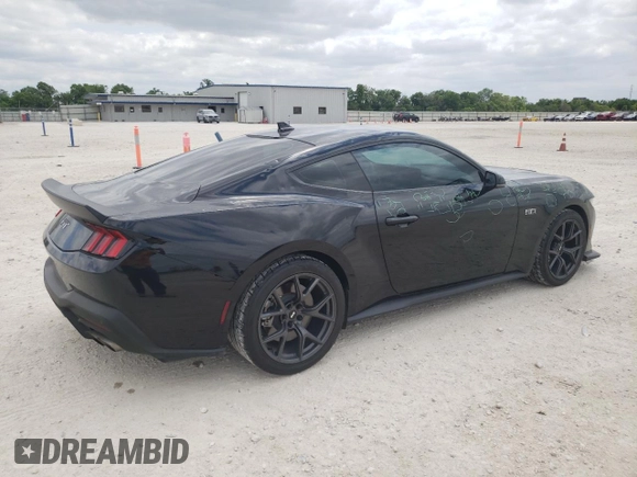 2024 Ford Mustang GT with VIN 1FA6P8CF9R5422701, listed as a Copart auction lot 53129985 with 11,027 mi miles and Clean title. Bid and sale history available at DreamBid. Image 3.
