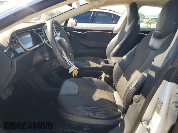 2013 Tesla Model S with VIN 5YJSA1AC7DFP10881, listed as a Copart auction lot 61485235 with 107,032 mi miles and Salvage title. Bid and sale history available at DreamBid. Image 7.