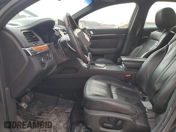 2015 Lincoln MKS with VIN 1LNHL9DK1FG600791, listed as a Copart auction lot 49575395 with 80,391 mi miles and Salvage Title. Bid and sale history available at carsss.com. Image 7.