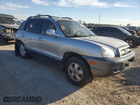 2006 Hyundai Santa Fe GLS with VIN KM8SC13D76U100808, listed as a Copart auction lot 89007045 with 269,068 mi miles and Salvage Title. Bid and sale history available at carsss.com. Image 4.
