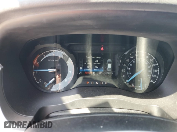 2019 Ford Ranger XL with VIN 1FTER4FH2KLA12958, listed as a Copart auction lot 50587845 with 107,160 mi miles and Salvage Title. Bid and sale history available at DreamBid. Image 9.