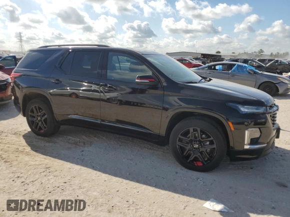 2022 Chevrolet Traverse Premier with VIN 1GNERKKWXNJ186552, listed as a Copart auction lot 72372654 with 0 mi miles and Salvage Title. Bid and sale history available at carsss.com. Image 4.