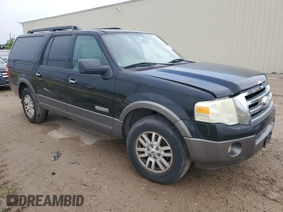 2007 Ford Expedition EL XLT with VIN 1FMFK15507LA37861, listed as a Copart auction lot 59364734 with 221,927 mi miles and Salvage Title. Bid and sale history available at carsss.com. Image 4.