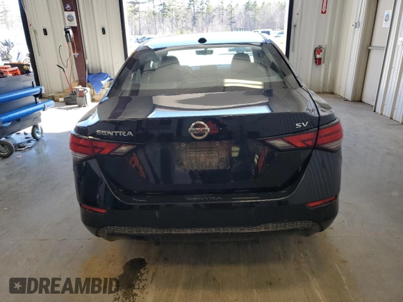 2022 Nissan Sentra SV with VIN 3N1AB8CV3NY206885, listed as a Copart auction lot 50695795 with 56,789 mi miles and Salvage Title. Bid and sale history available at DreamBid. Image 6.
