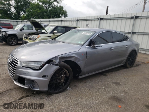 2017 Audi A7 Premium Plus with VIN WAUW2AFC7HN076600, listed as a Copart auction lot 60037813 with 93,547 mi miles. Bid and sale history available at carsss.com. Image 1.