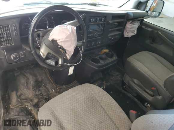 2017 Chevrolet Express Cargo Van with VIN 1GCZGHFG9H1104093, listed as a Copart auction lot 46190765 with 0 mi miles and Salvage Title. Bid and sale history available at carsss.com. Image 8.