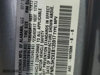 2014 Honda Odyssey LX with VIN 5FNRL5H2XEB135917, listed as a Copart auction lot 79043514 with 329,233 mi miles and Salvage Title. Bid and sale history available at carsss.com. Image 13.