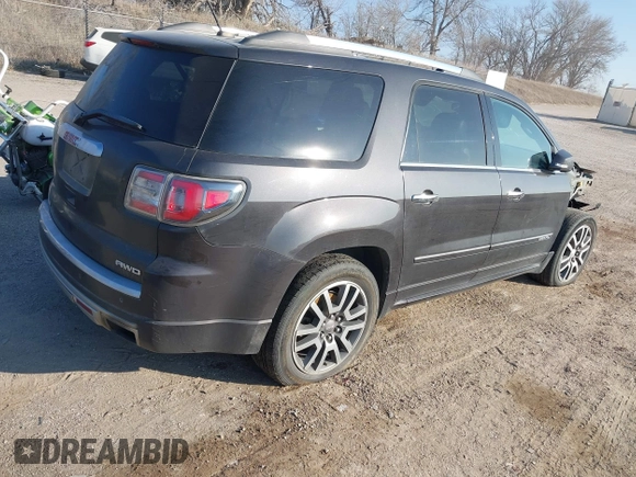 2013 GMC Acadia Denali with VIN 1GKKVTKDXDJ177445, listed as a IAAI auction lot 40875476 with 150,143 mi miles. Bid and sale history available at carsss.com. Image 4.