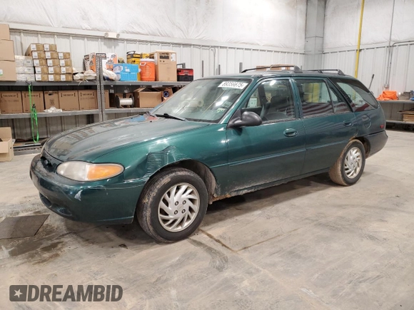 1999 Ford Escort SE with VIN 3FAFP15P7XR115521, listed as a Copart auction lot 89356675 with 184,854 mi miles and Clean Title. Bid and sale history available at carsss.com. Image 1.