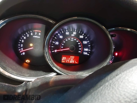 2012 Kia Sorento EX with VIN 5XYKU4A29CG285803, listed as a IAAI auction lot 41588493 with 171,891 mi miles. Bid and sale history available at carsss.com. Image 7.