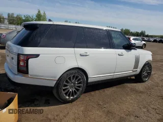 2016 Land Rover Range Rover with VIN SALGV3EF1GA285495, listed as a Copart auction lot 57957425 with 130,674 mi miles and Salvage title. Bid and sale history available at DreamBid. Image 3.