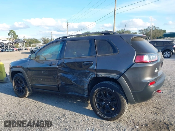 2019 Jeep Cherokee Trailhawk with VIN 1C4PJMBX3KD246100, listed as a IAAI auction lot 41191581 with 98,124 mi miles and . Bid and sale history available at DreamBid. Image 14.