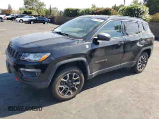2020 Jeep Compass Trailhawk with VIN 3C4NJDDBXLT159315, listed as a Copart auction lot 66759685 with 99,806 mi miles and Clean title. Bid and sale history available at DreamBid. Image 1.