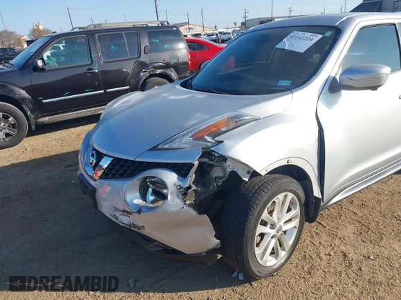 2015 Nissan Juke S with VIN JN8AF5MR8FT512836, listed as a IAAI auction lot 41143224 with 66,728 mi miles. Bid and sale history available at carsss.com. Image 6.