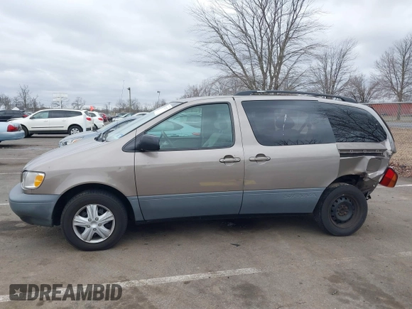 1999 Toyota Sienna LE with VIN 4T3ZF13C5XU121145, listed as a IAAI auction lot 41721171 with 229,760 mi miles and . Bid and sale history available at DreamBid. Image 14.