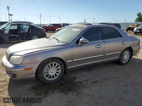 2005 Hyundai XG z VIN KMHFU45E05A425533, wystawiony jako Copart lot #59055494 z przebiegiem 157 456 mil mil oraz Szkoda całkowita • Salvage title. Historia ofert i sprzedaży dostępna na DreamBid. Obrazek 1.