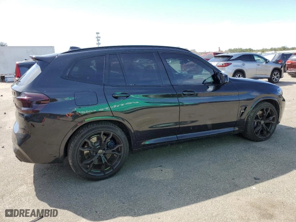 2020 BMW X3 M Competition with VIN 5YMTS0C08L9B17256, listed as a Copart auction lot 48644274 with 25,865 mi miles. Bid and sale history available at carsss.com. Image 3.