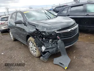 2024 Chevrolet Equinox LT with VIN 3GNAXKEGXRL345612, listed as a IAAI auction lot 41839849 with 14,908 mi miles. Bid and sale history available at carsss.com. Image 1.
