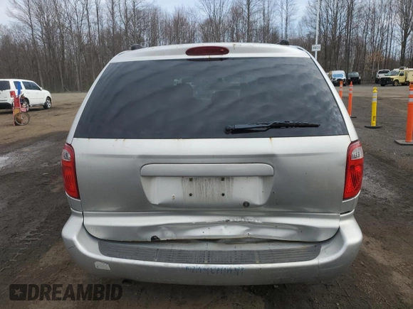 2005 Dodge Caravan with VIN 1D4GP24R95B421664, listed as a Copart auction lot 52335905 with 125,338 mi miles and Salvage Title. Bid and sale history available at carsss.com. Image 6.