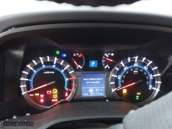 2019 Toyota 4Runner SR5 with VIN JTEBU5JR6K5639752, listed as a IAAI auction lot 41737523 with 85,173 mi miles. Bid and sale history available at carsss.com. Image 7.