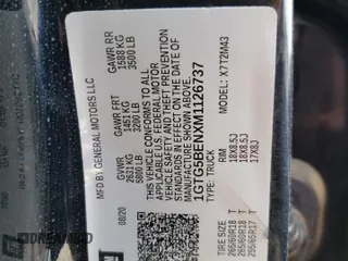 2021 GMC Canyon 2WD Elevation Standard with VIN 1GTG5BENXM1126737, listed as a Copart auction lot 54553903 with 32,701 mi miles and Salvage Title. Bid and sale history available at carsss.com. Image 12.