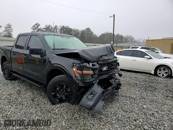 2024 Ford F-150 STX with VIN 1FTFW2L52RFB08450, listed as a Copart auction lot 44834165 with 15,026 mi miles and Salvage Title. Bid and sale history available at carsss.com. Image 13.