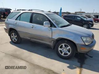 2002 Lexus RX 300 with VIN JTJGF10U720143078, listed as a Copart auction lot 76001414 with 229,752 mi miles and Salvage Title. Bid and sale history available at carsss.com. Image 4.